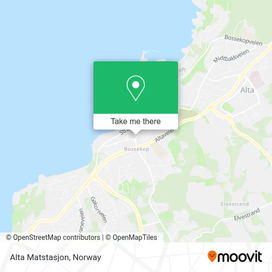 Alta Matstasjon map