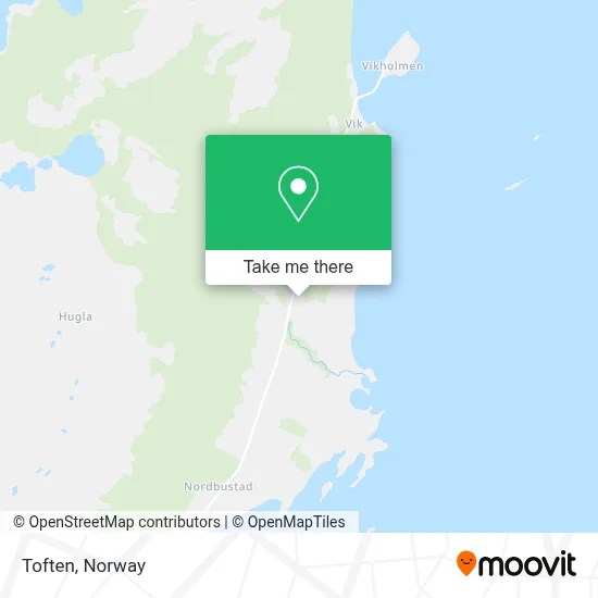 Toften map