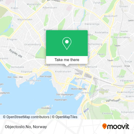 Objectoslo.No map