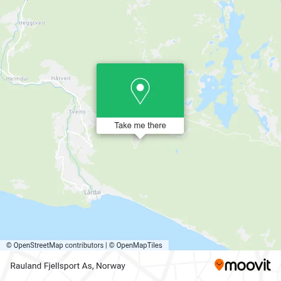 Rauland Fjellsport As map
