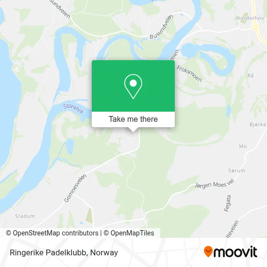 Ringerike Padelklubb map