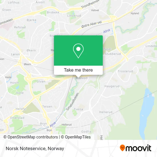 Norsk Noteservice map