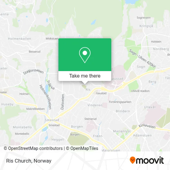 Ris Church map