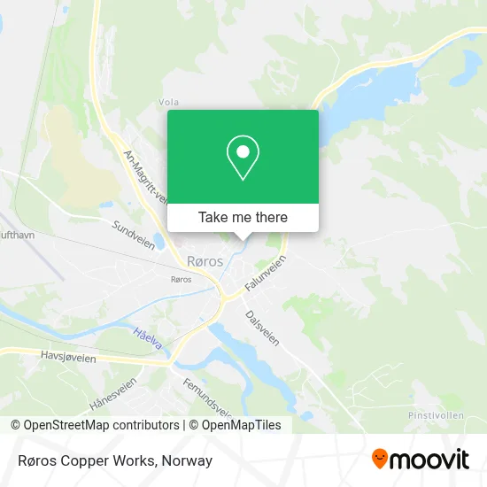 Røros Copper Works map
