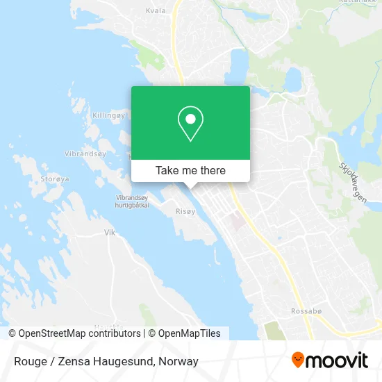 Rouge / Zensa Haugesund map