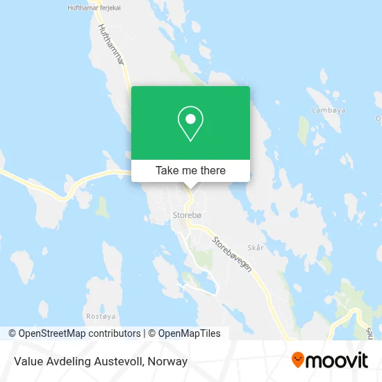 Value Avdeling Austevoll map
