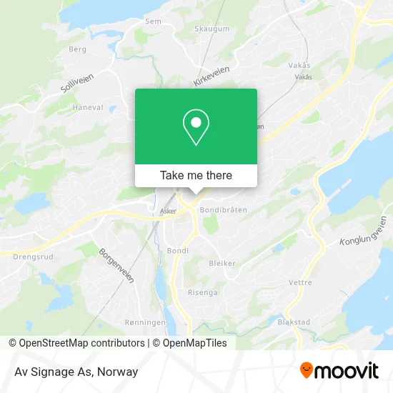 Av Signage As map