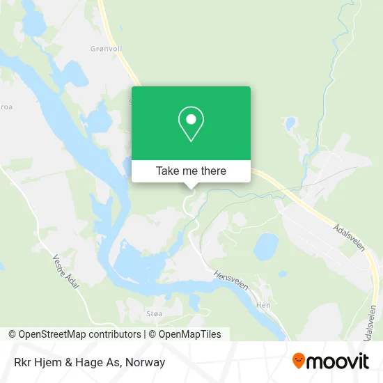 Rkr Hjem & Hage As map
