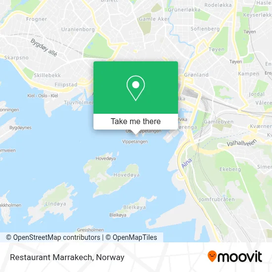 Restaurant Marrakech map