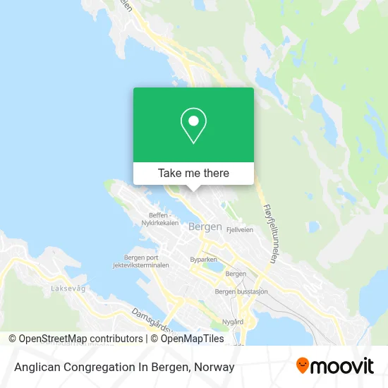 Anglican Congregation In Bergen map
