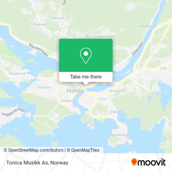 Tonica Musikk As map
