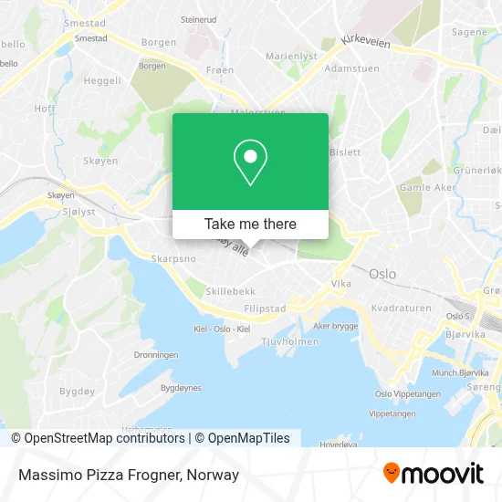 Massimo Pizza Frogner map