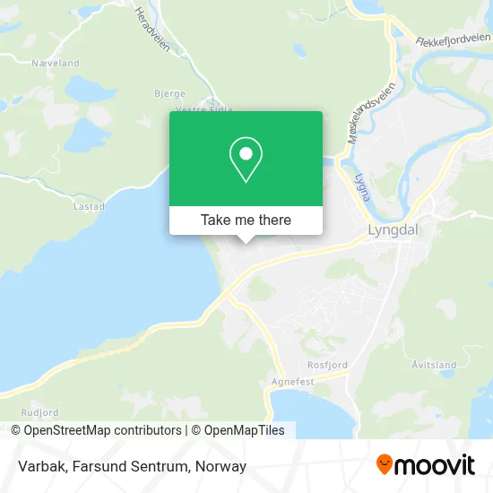 Varbak, Farsund Sentrum map
