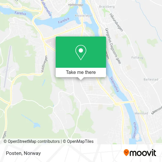 Posten map