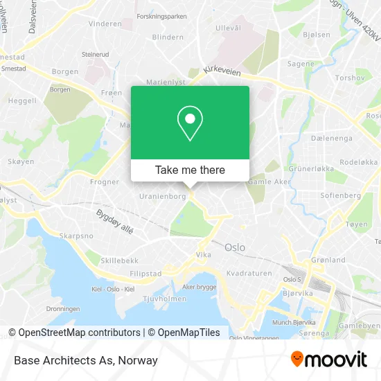 Base Architects As map