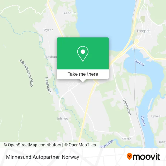 Minnesund Autopartner map