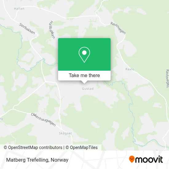 Matberg Trefelling map