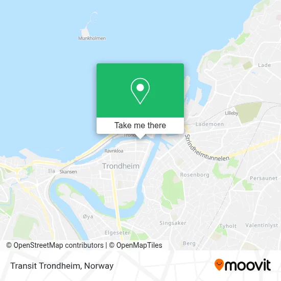 Transit Trondheim map