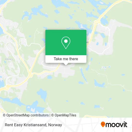 Rent Easy Kristiansand map