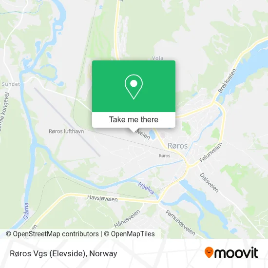 Røros Vgs (Elevside) map