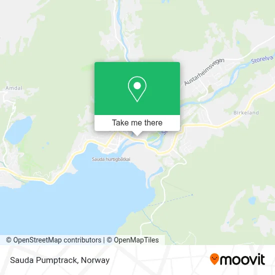 Sauda Pumptrack map