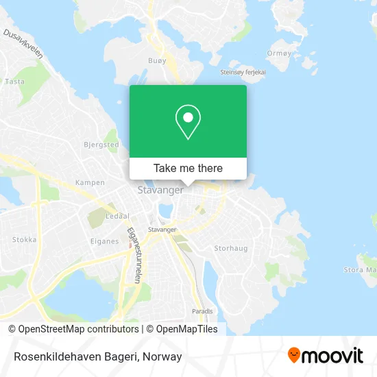 Rosenkildehaven Bageri map