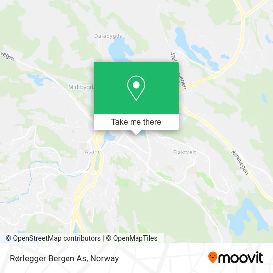 Rørlegger Bergen As map