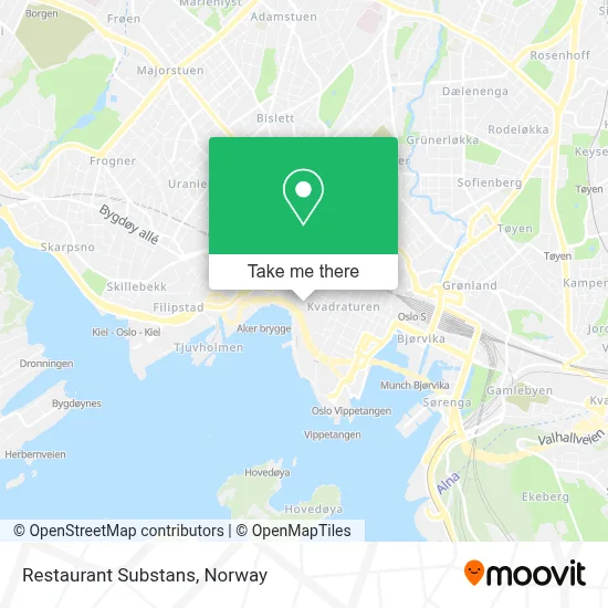 Restaurant Substans map