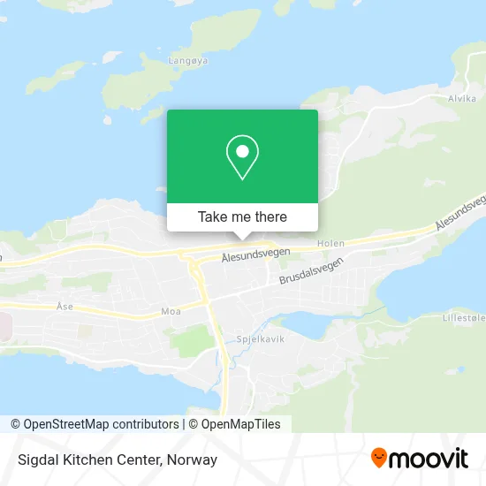 Sigdal Kitchen Center map