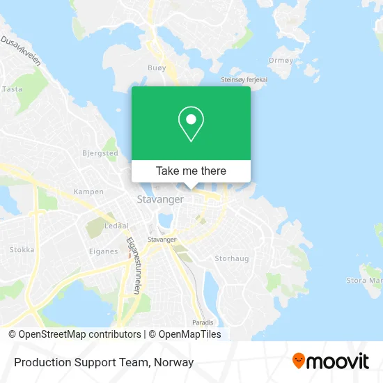 Production Support Team map