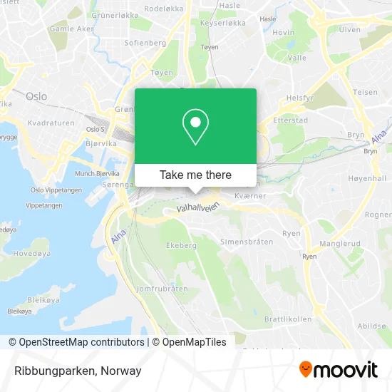 Ribbungparken map