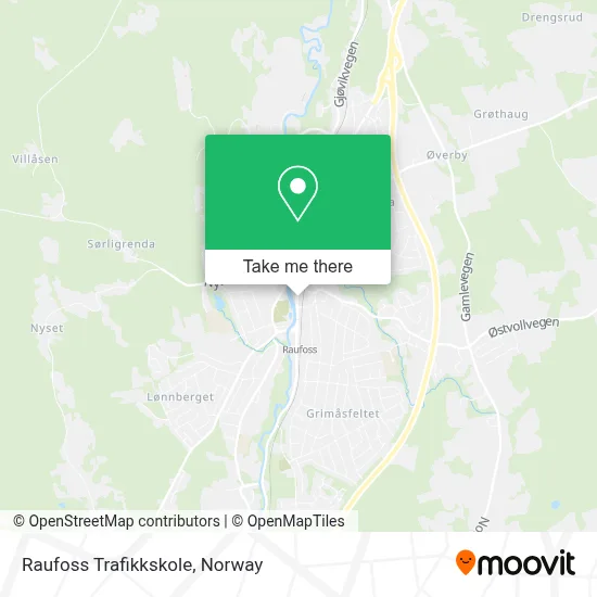 Raufoss Trafikkskole map