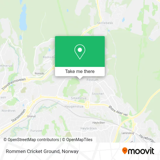 Rommen Cricket Ground map