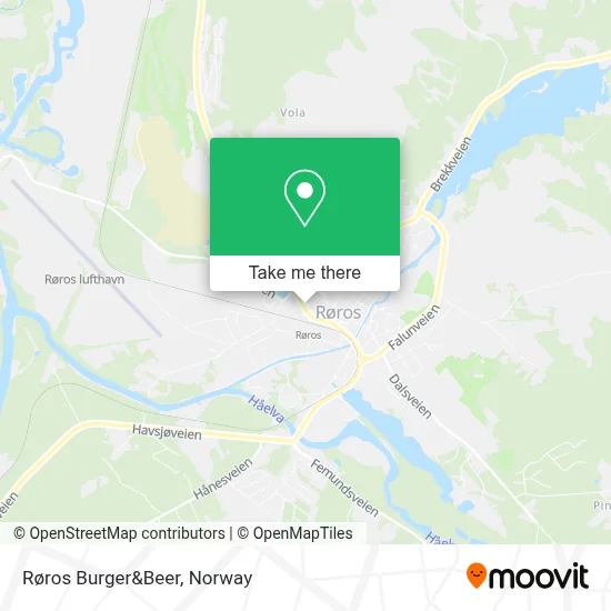 Røros Burger&Beer map