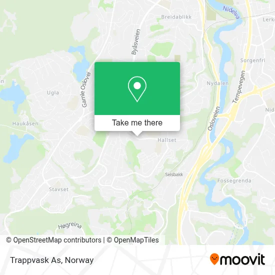Trappvask As map