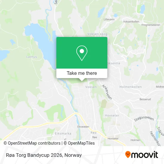 Røa Torg Bandycup 2026 map