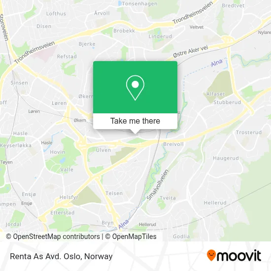 Renta As Avd. Oslo map