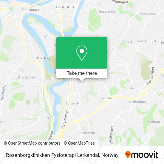Rosenborgklinikken Fysioterapi Lerkendal map