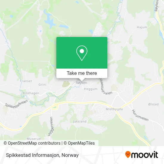 Spikkestad Informasjon map