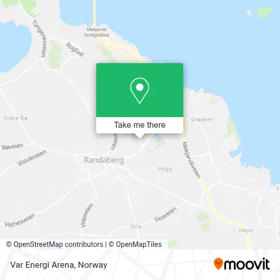 Var Energi Arena map