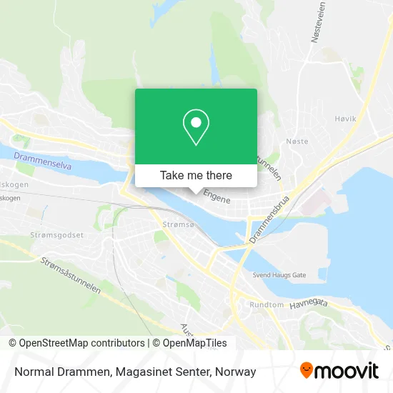 Normal Drammen, Magasinet Senter map