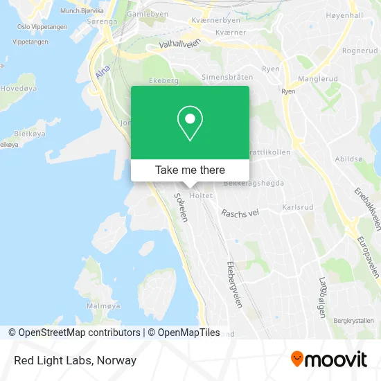 Red Light Labs map