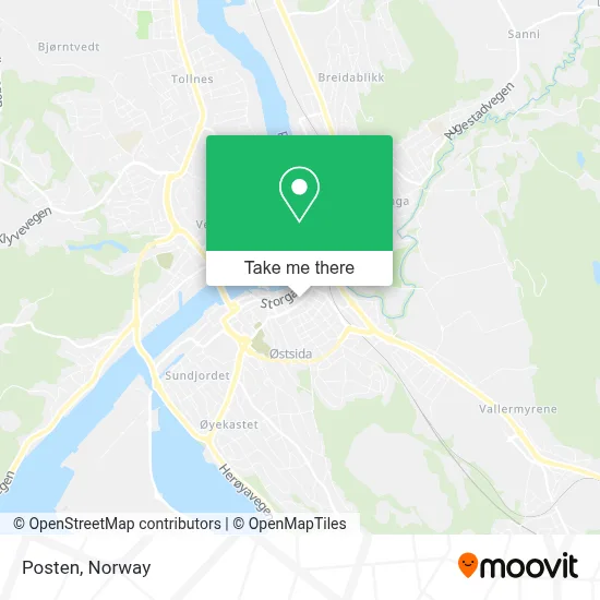Posten map