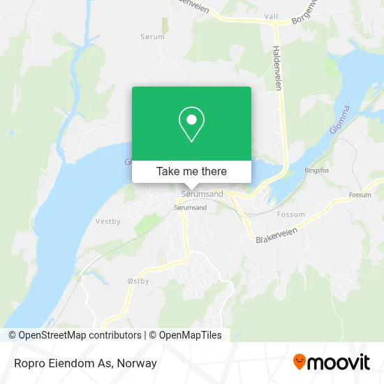 Ropro Eiendom As map