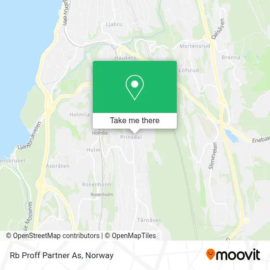 Rb Proff Partner As map