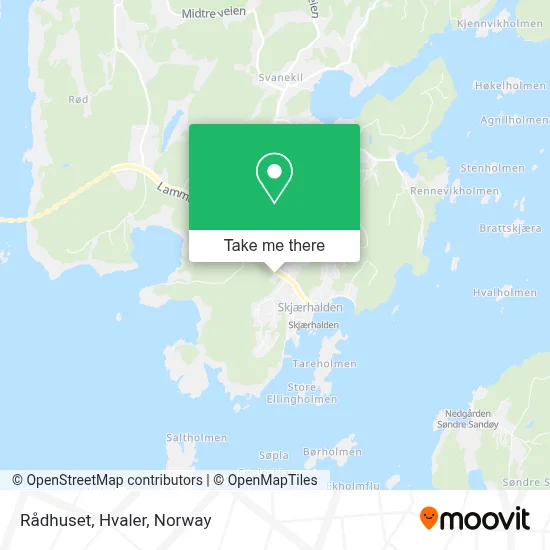 Rådhuset, Hvaler map