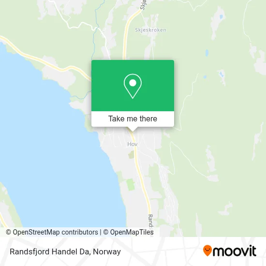 Randsfjord Handel Da map