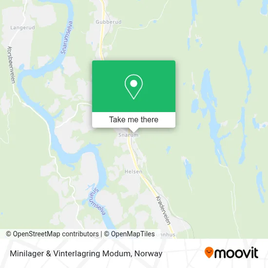Minilager & Vinterlagring Modum map