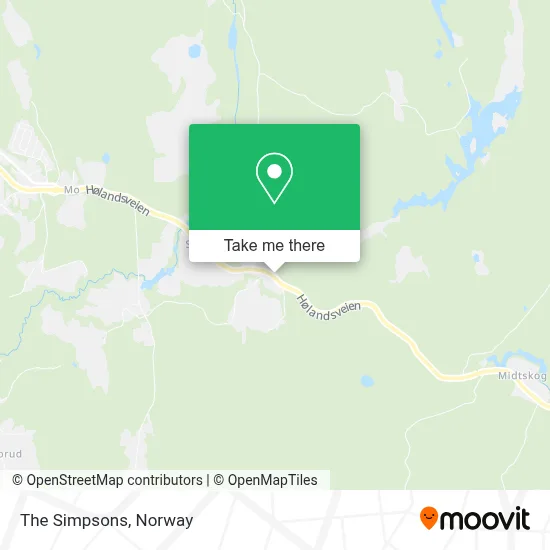 The Simpsons map