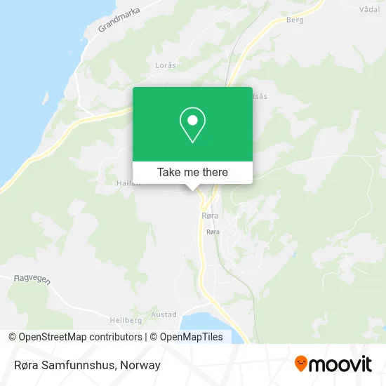 Røra Samfunnshus map